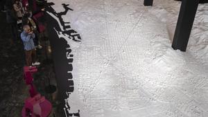 Barcelona reflecteix el passat, present i futur en una gran maqueta en 3D