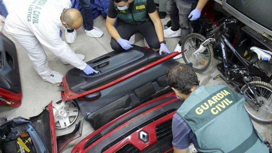 El coche de la víctima apareció desguazado en el taller, GUARDIA CIVIL