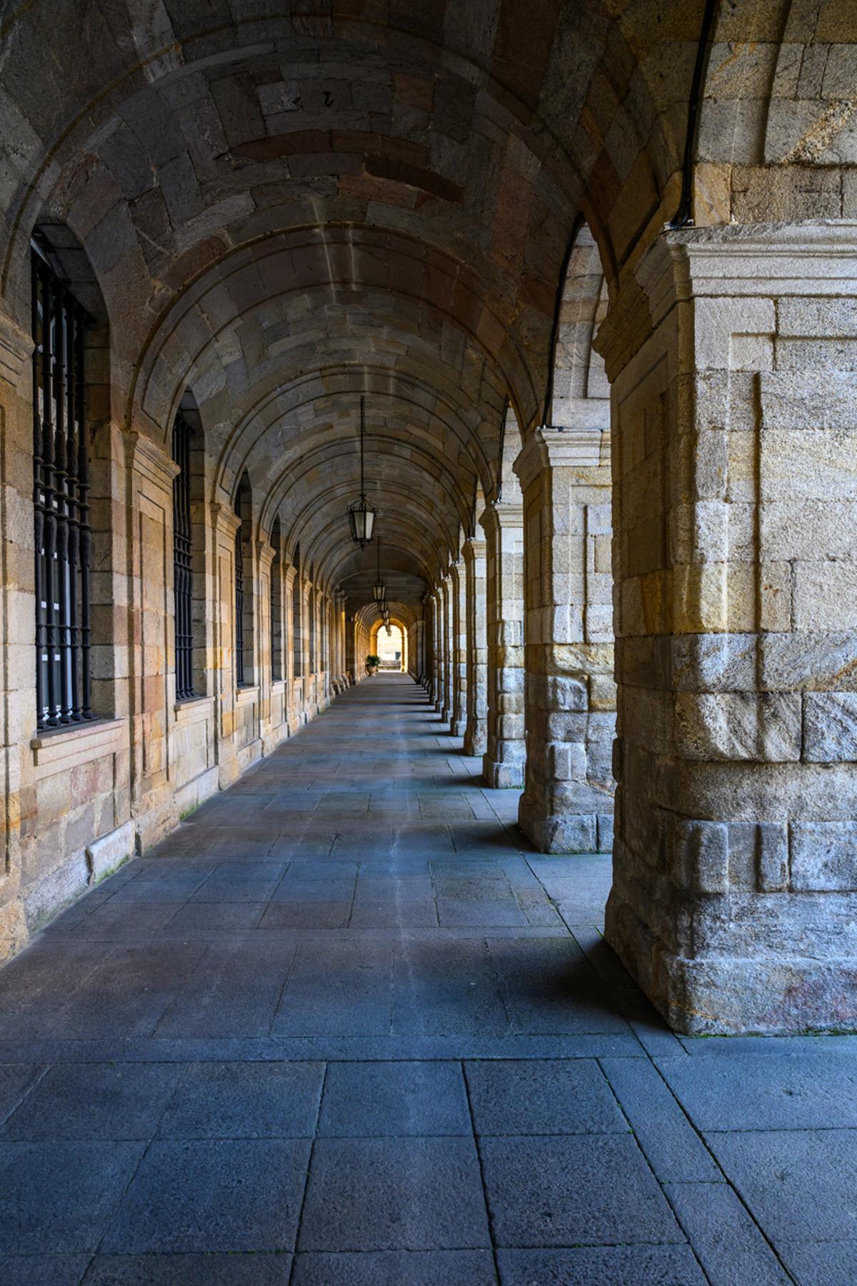 Estructura tradicional de un pazo, Pazo de Raxoi en Santiago de Compostela