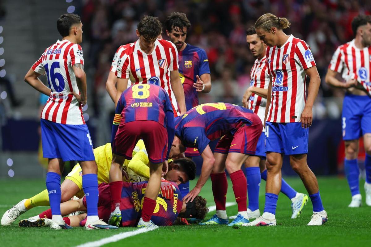Los jugadores se preocupan por el estado de Fermín