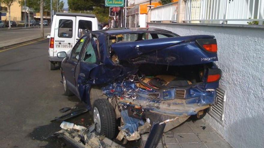 Espectacular accidente en Can Picafort