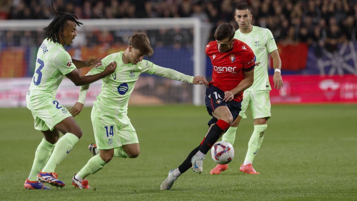 El 1×1 of Barça against Osasuna al descanso