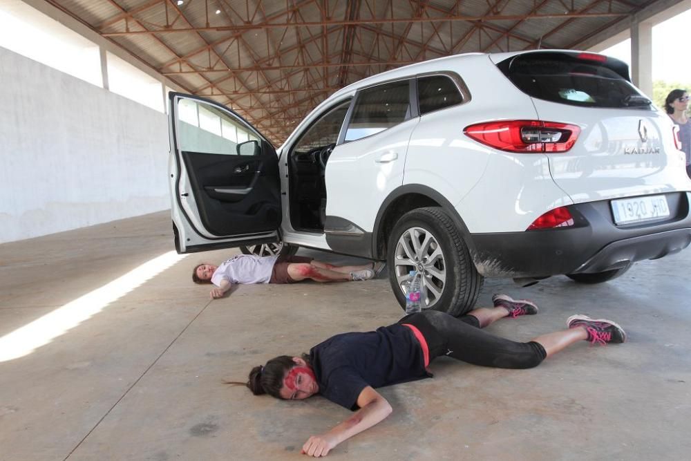 Simulacro de atropello múltiple en el campus de Cartagena de la UCAM