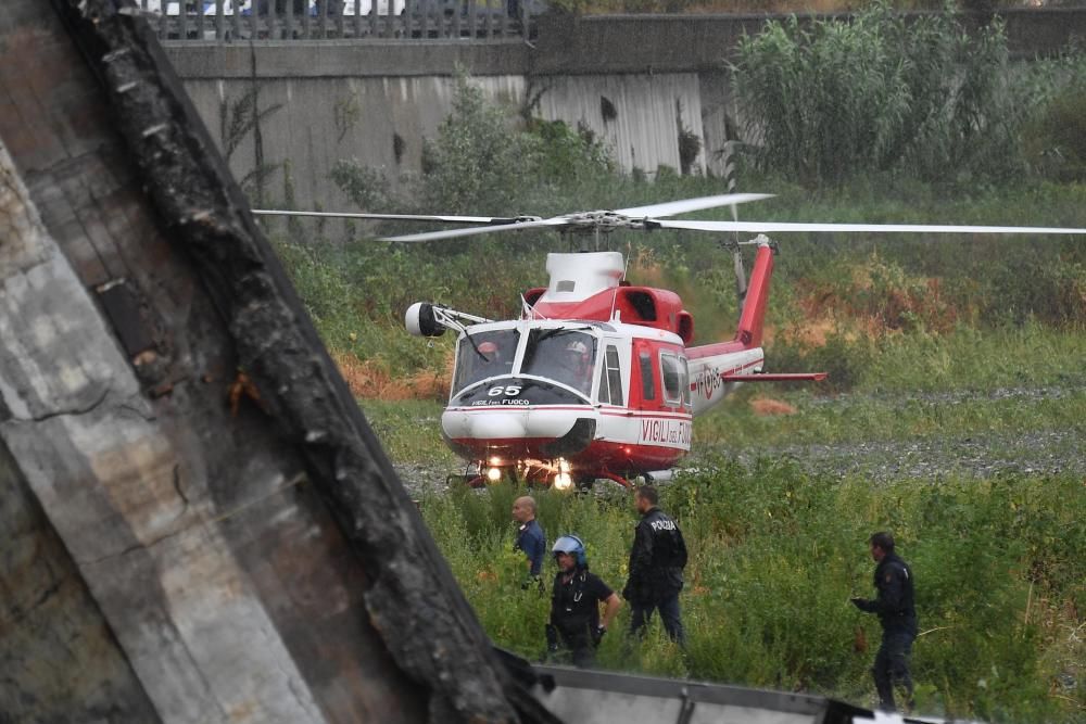 Decenas de muertos al desplomarse un puente de una autopista en Génova