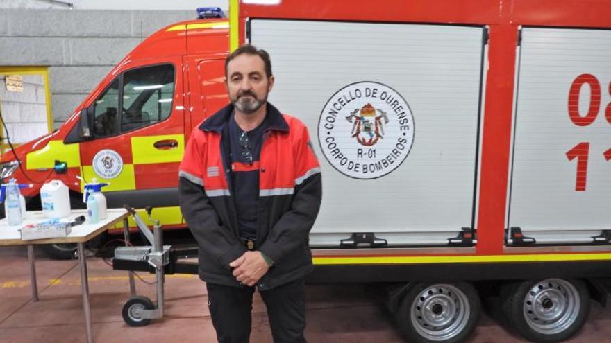 José Ramón, el jefe de Bomberos. |   // F. CASANOVA