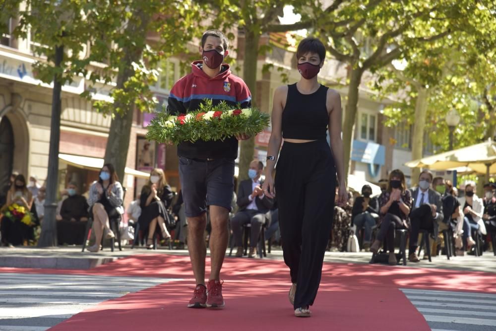 L'acte de la Diada 2020 a Manresa, en fotos