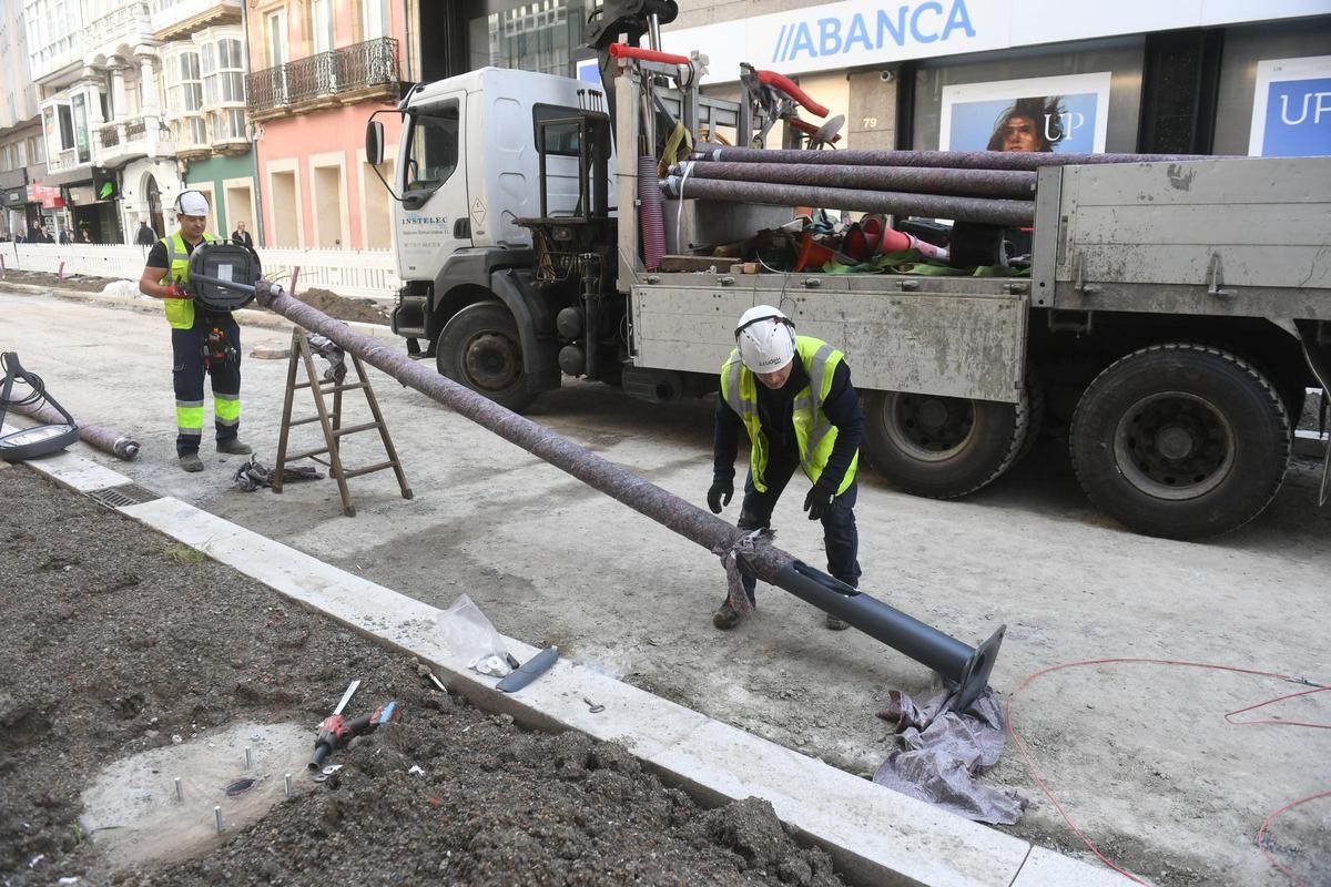 Las obras de San Andrés encaran su fase final con el hormigonado del primer tramo