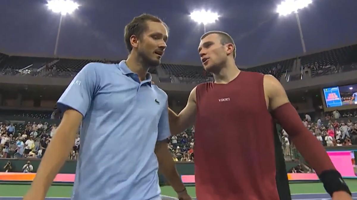 Jack Draper le recrimina una acción a Daniil Medvedev