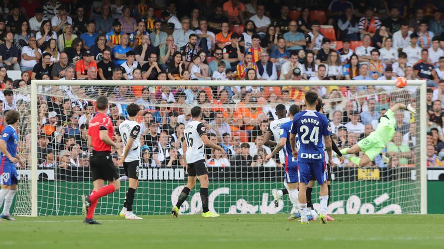 El Valencia y su pésima racha contra el Athletic en Mestalla