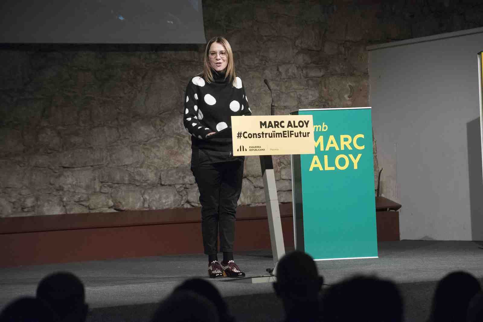 Acte de presentació de l'alcaldable per ERC a Manresa, Marc Aloy