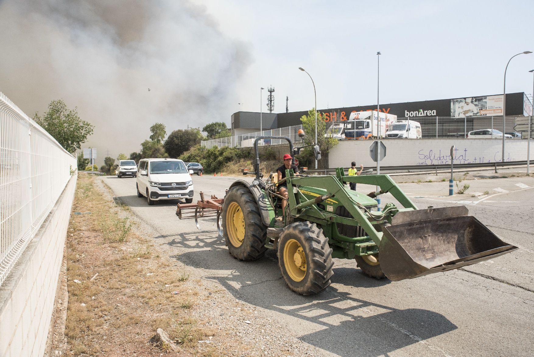 Incendi entre Bufalvent i el Pont de Vilomara