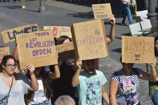 Manifestación de estudiantes contra la LOMCE