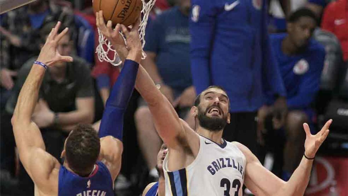 Marc Gasol contribuyó al triunfo de los Grizzlies