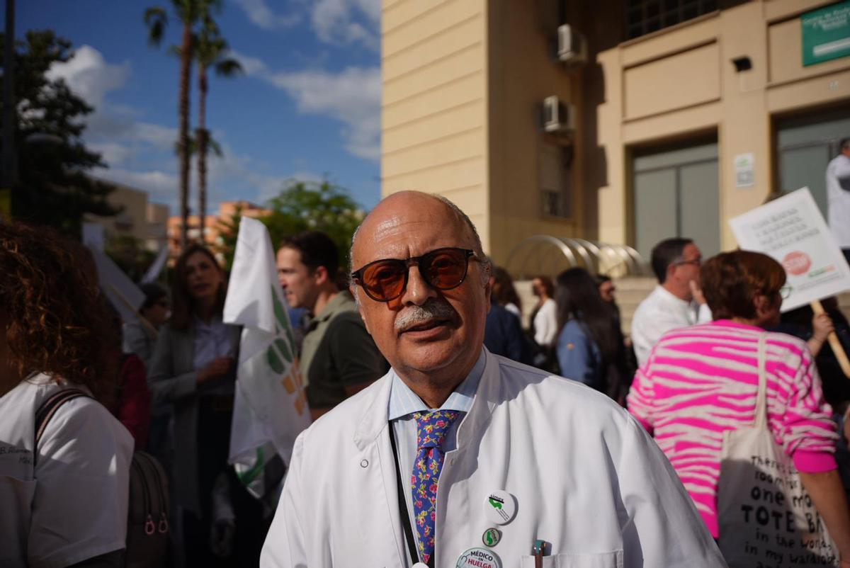 Pedro Hidalgo, presidente del Colegio de Médicos de Badajoz.