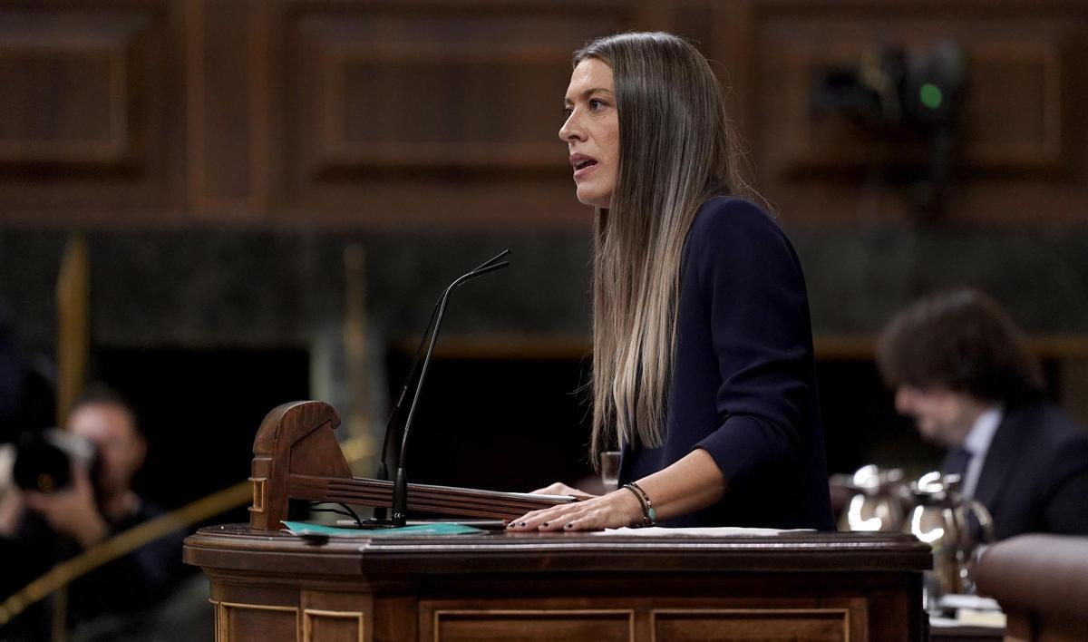 Miriam Nogueras, Junts. Compareixença de Pedro Sánchez al Congrés dels Diputats.