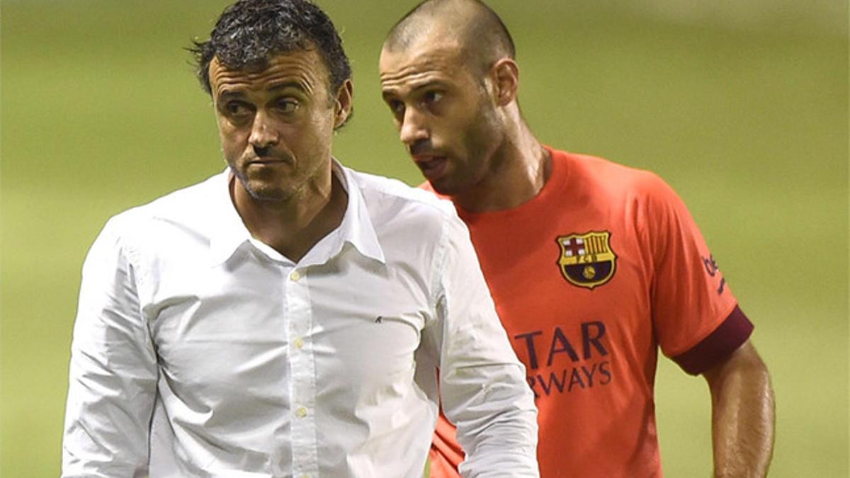 Luis Enrique, contento con el rumbo del Barça