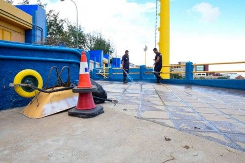 Zonas del cono sur de Las Palmas de GC afectadas despues de la lluvia del 23.10.2015.Martin Freire.