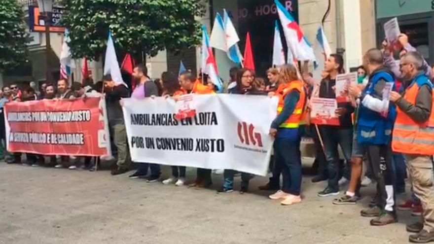Huelga de ambulancias en Arousa: 48 horas de paro