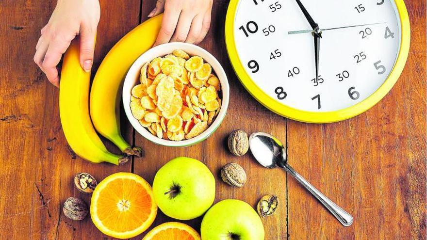 El horario, clave para  una dieta  saludable