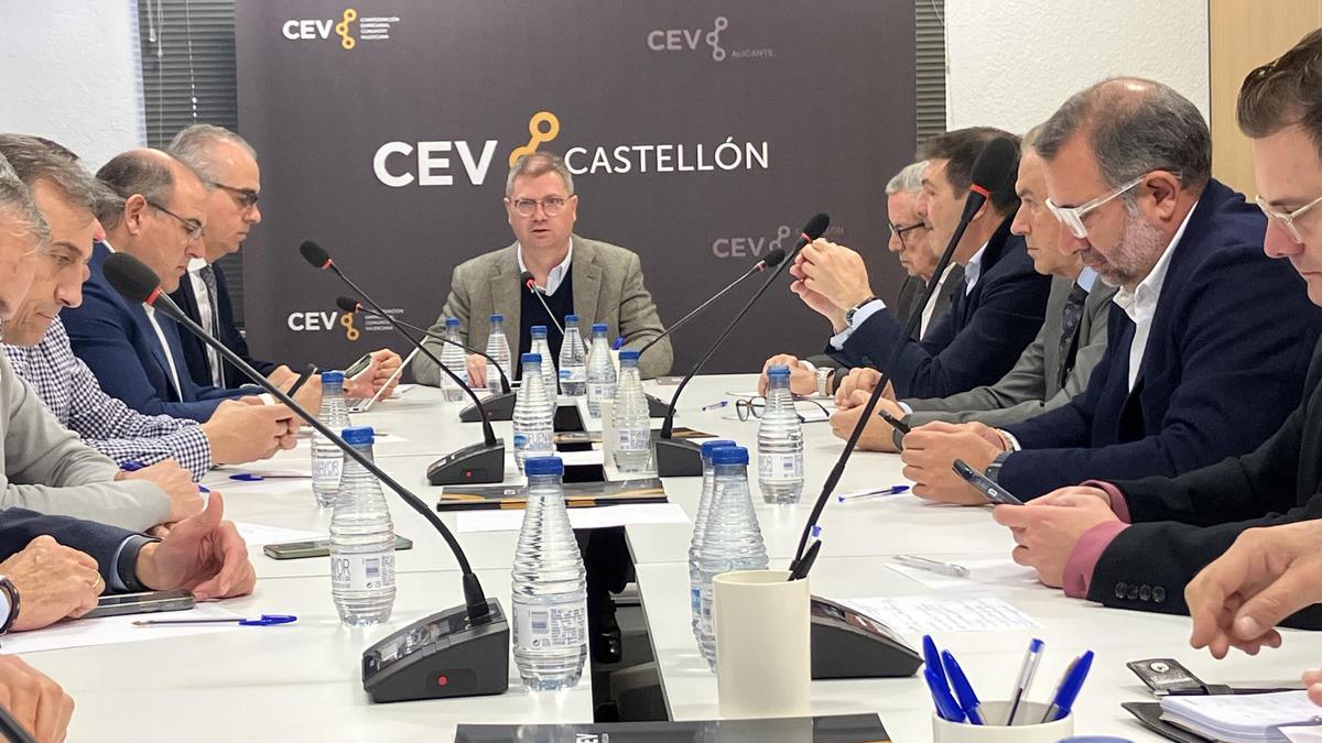 Reunión de la junta directiva de CEV Castellón.