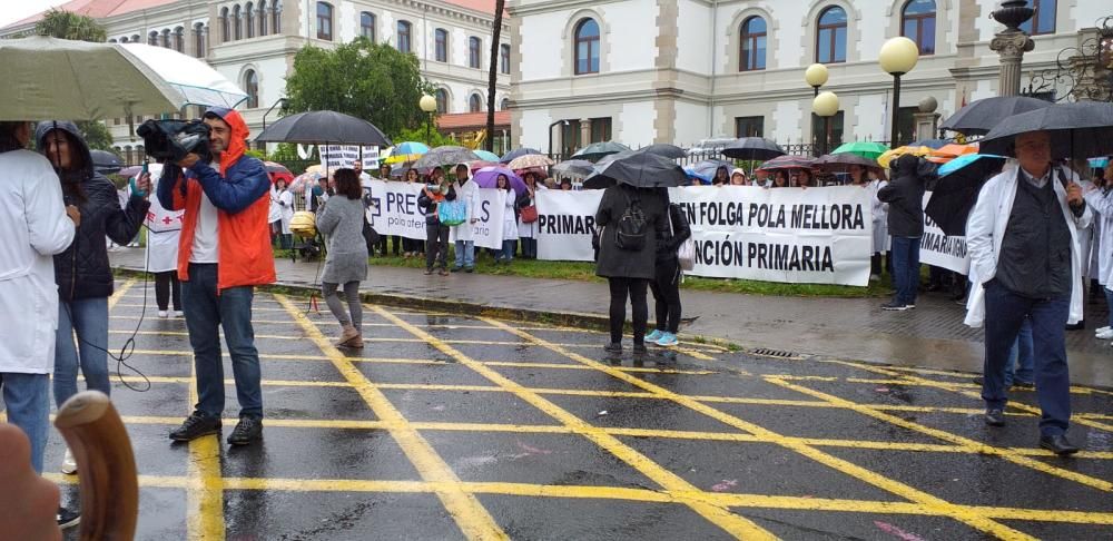 Las imágenes de la huelga de Primaria en Galicia