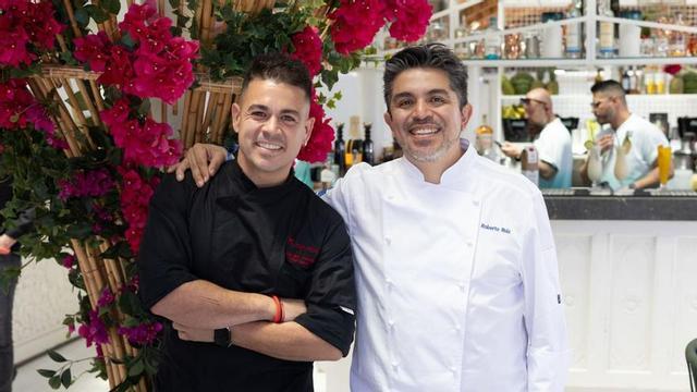 Adrián Paniagua y Roberto Ruiz en The Beach at Ushuaïa Ibiza. | FOTOS: VICENT MARÍ