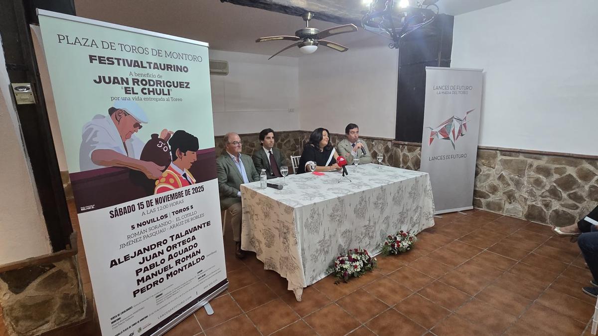 Presentación del cartel del festival taurino de Montoro.