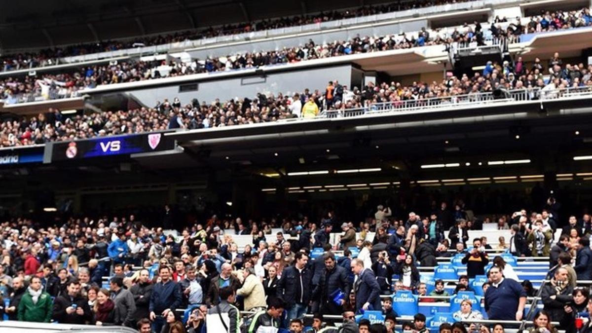 Imagen del Bernabéu, el pasado sábado en el Madird-Ahletic