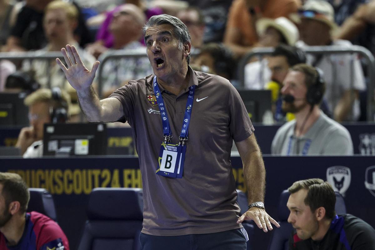 Carlos Ortega, durante el duelo de la Final Four contra el Magdeburgo