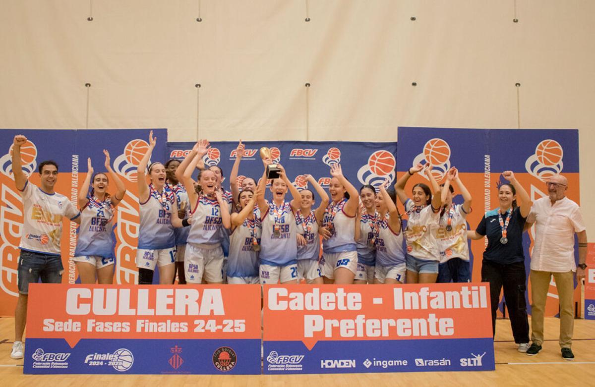 CB San Blas Alicante, campeón Cadete Femenino Preferente.