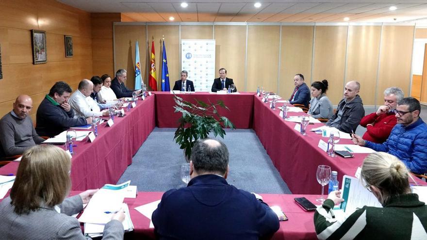 Reunión del comité organizador, celebrada ayer en la Feira Internacional de Galicia.