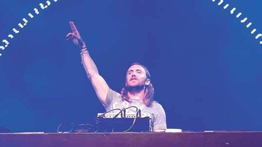 David Guetta bei seinem Ausweichkonzert in Magaluf im vergangenen August.