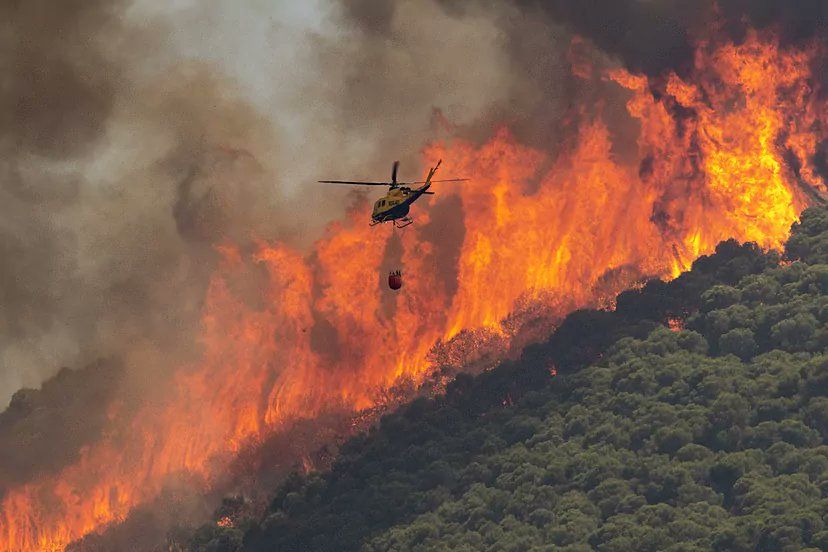 El incendio de Mijas, fuera de control