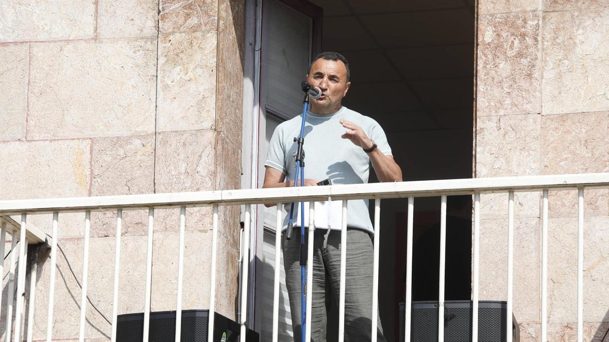 Rafael Ángel Rodríguez durante el pregón.