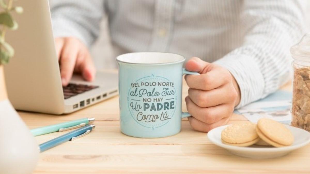 Taza con mensaje positivo, ideal para el Día del Padre.