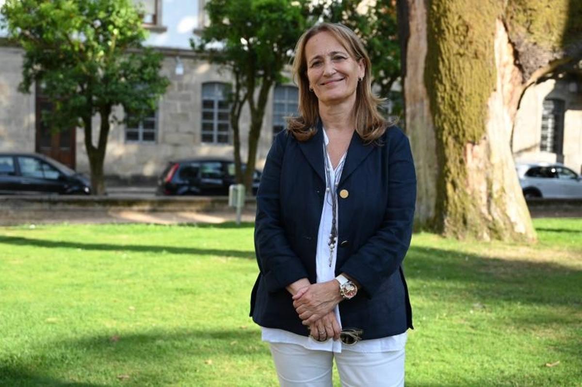 La arquitecta Teresa Táboas, en Pontevedra.