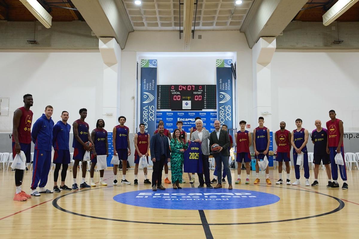 El Barça agradeció al Comú d'Encamp su hospitalidad estos días