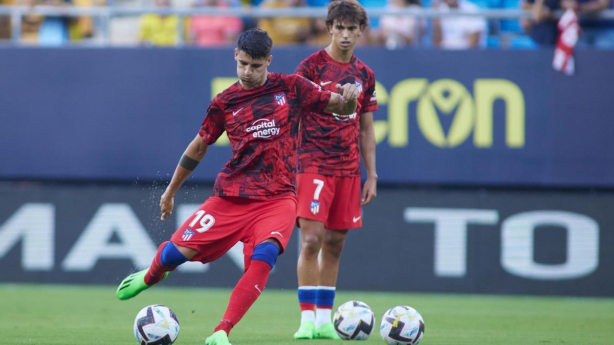 Álvaro Morata y Joao Félix con el Atlético de Madrid.