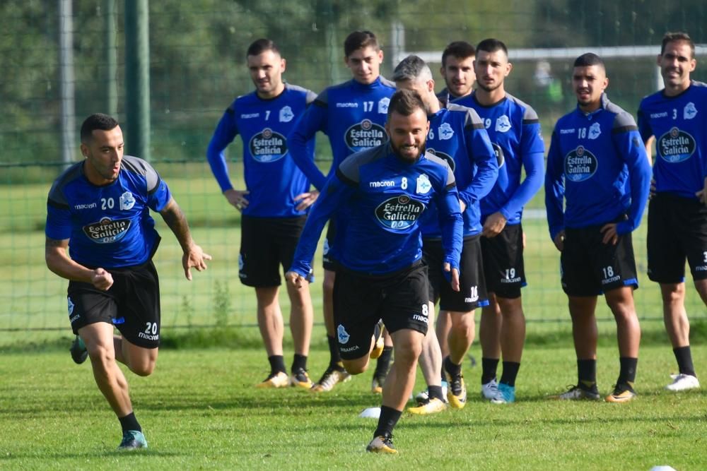 Entrenamiento y lista antes de medirse al Espanyol