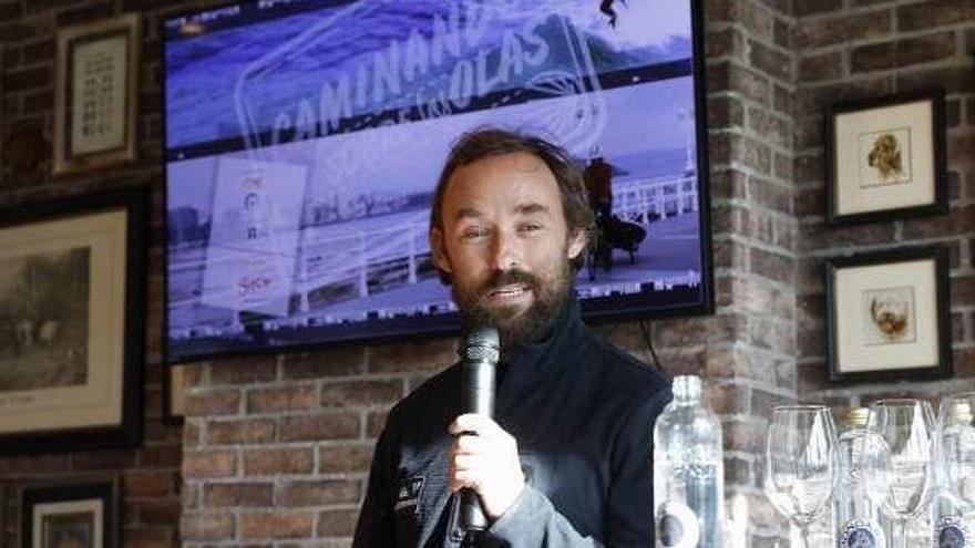 Kepa Acero, ayer, durante la presentación del documental.