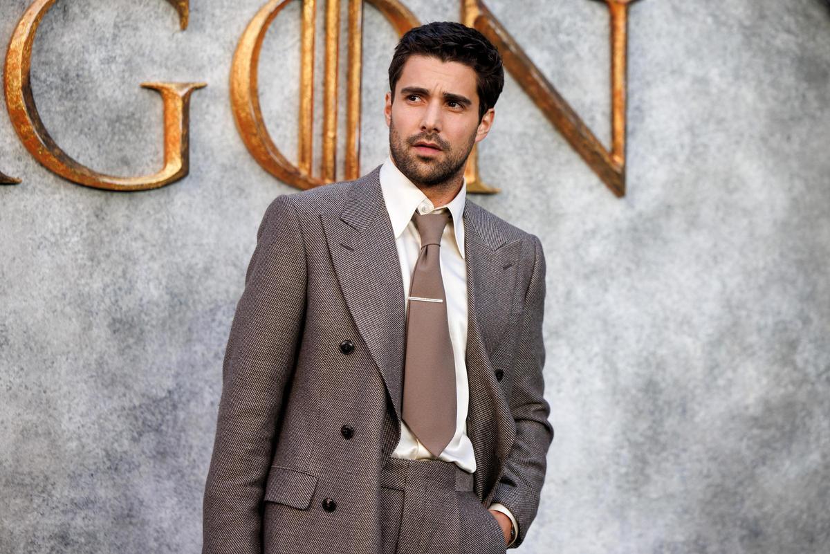London (United Kingdom), 10/06/2024.- English actor Fabien Frankel poses at the UK premiere of House of the Dragon Season 2 at the Odeon Leicester Square in London, Britain, 10 June 2024. (Reino Unido, Londres) EFE/EPA/TOLGA AKMEN