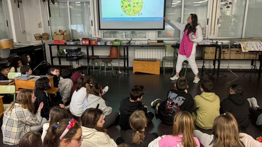 Un Entroido de salud en las aulas del CEIP Ribadavia para crear buenos hábitos