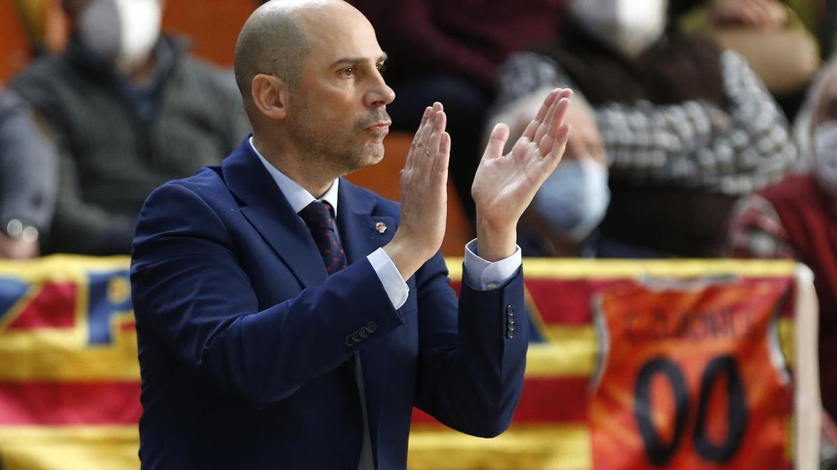 Joan Peñarroya, en el partido entre el Valencia Basket y el Unicaja