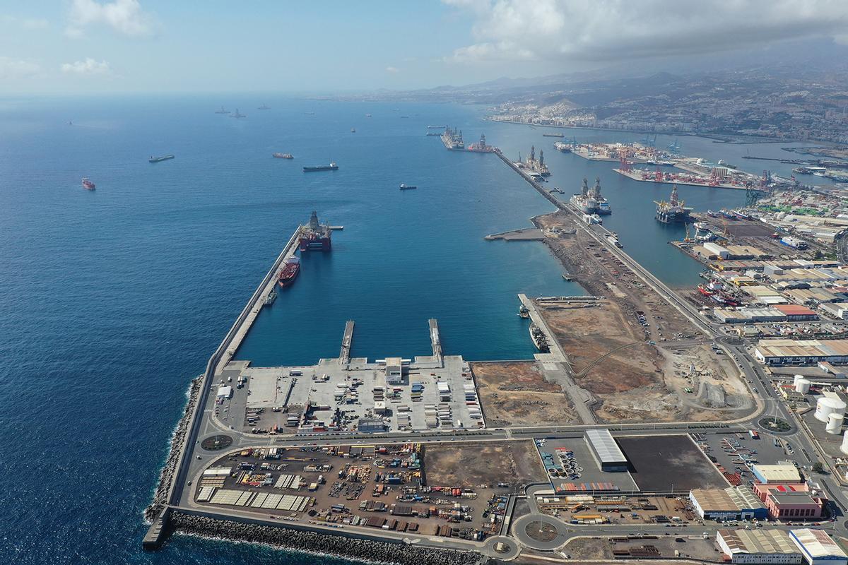 Dársena de África en el Puerto de Las Palmas.