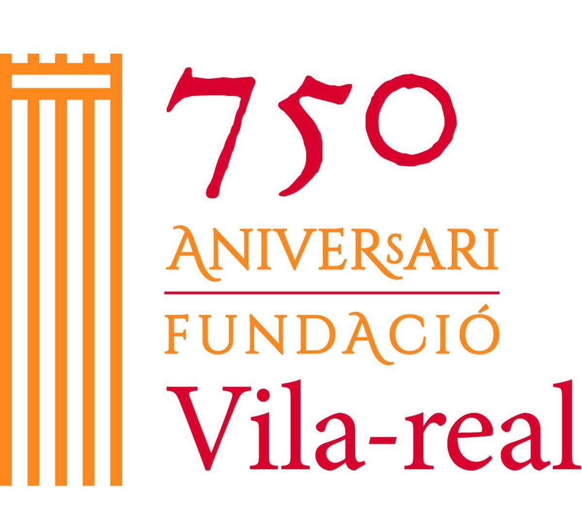Este es el logotipo creado para conmemorar el 750º aniversario de la fundación de Vila-real.