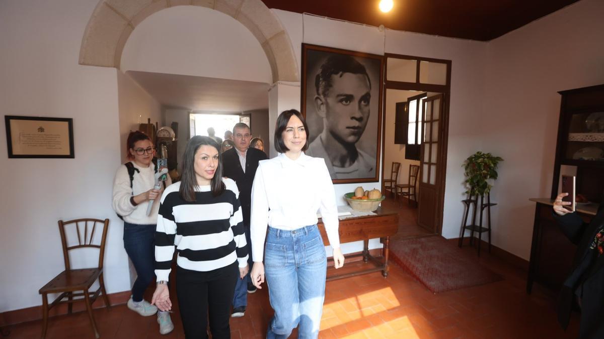 Diana Morant, en la casa museo Miguel Hernández, en Orihuela.