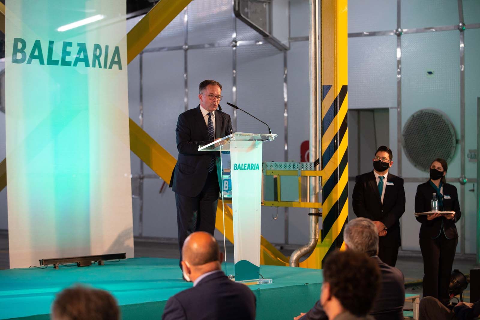 Inauguración del nuevo barco de Baleària, Eleonor Roosevelt.