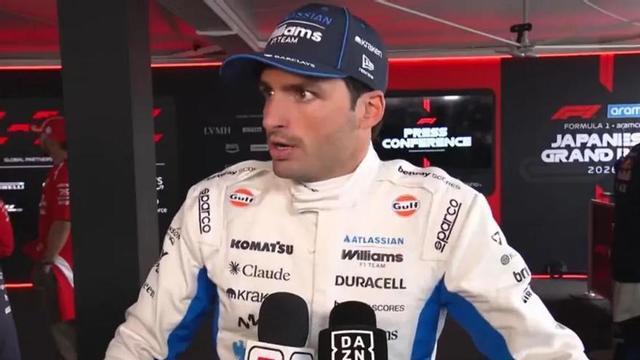 Carlos Sainz, tras la carrera en Suzuka.