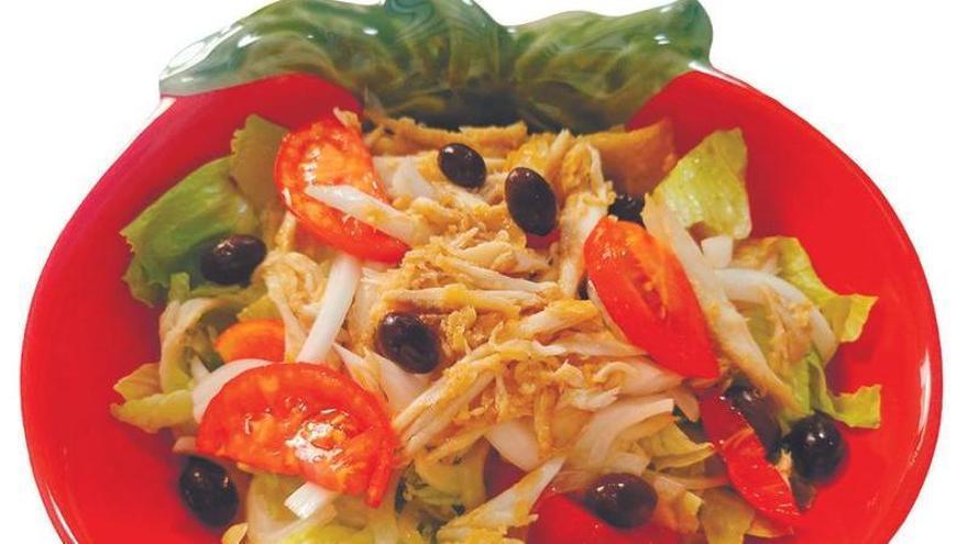 Ensalada amb lloms de rajada