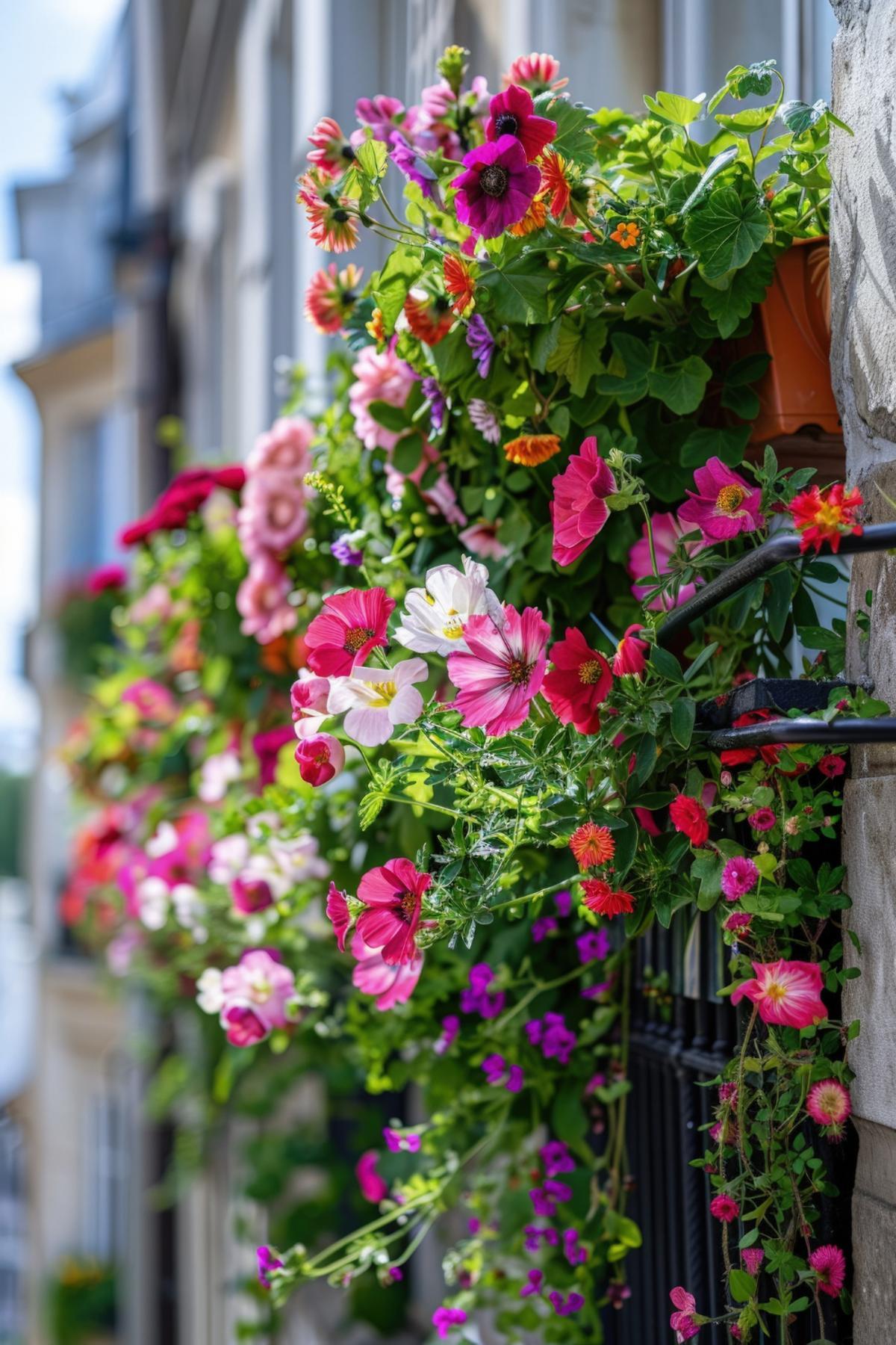 Las flores colgadas de los balcones pueden generar problemas